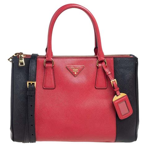 prada saffiano cuir leather tote bag